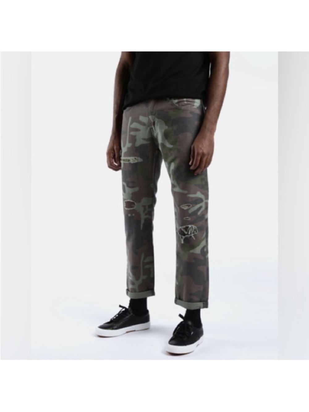 Levi’s Premium Camouflage 5 Pocket Hi-Ball Jeans EXC Size 34